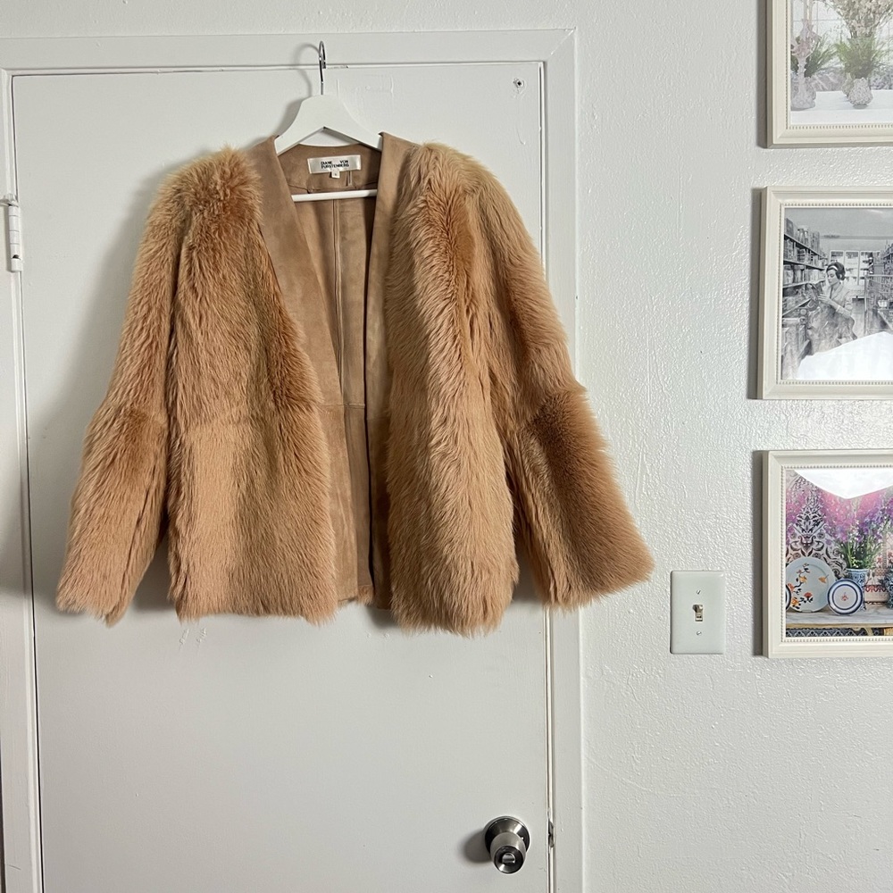 Diane Von Furstenberg Shearling Jacket - Picture 4 of 9